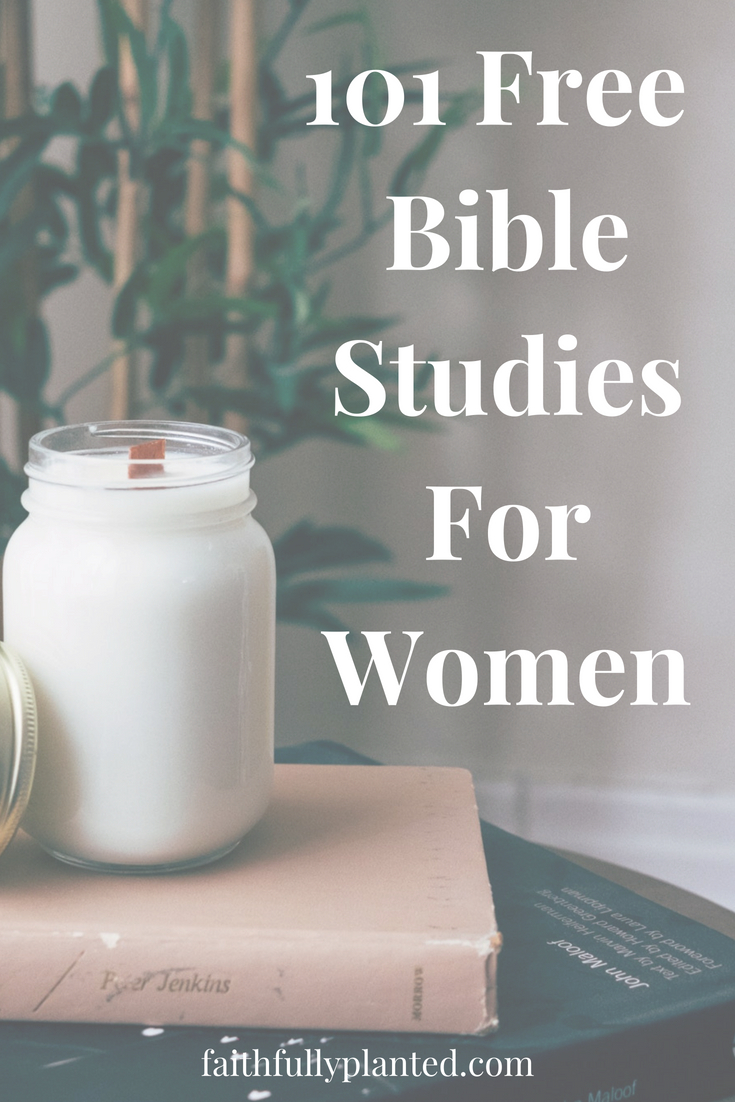 Pinterest Image of 101 Free Bible Studies for Women